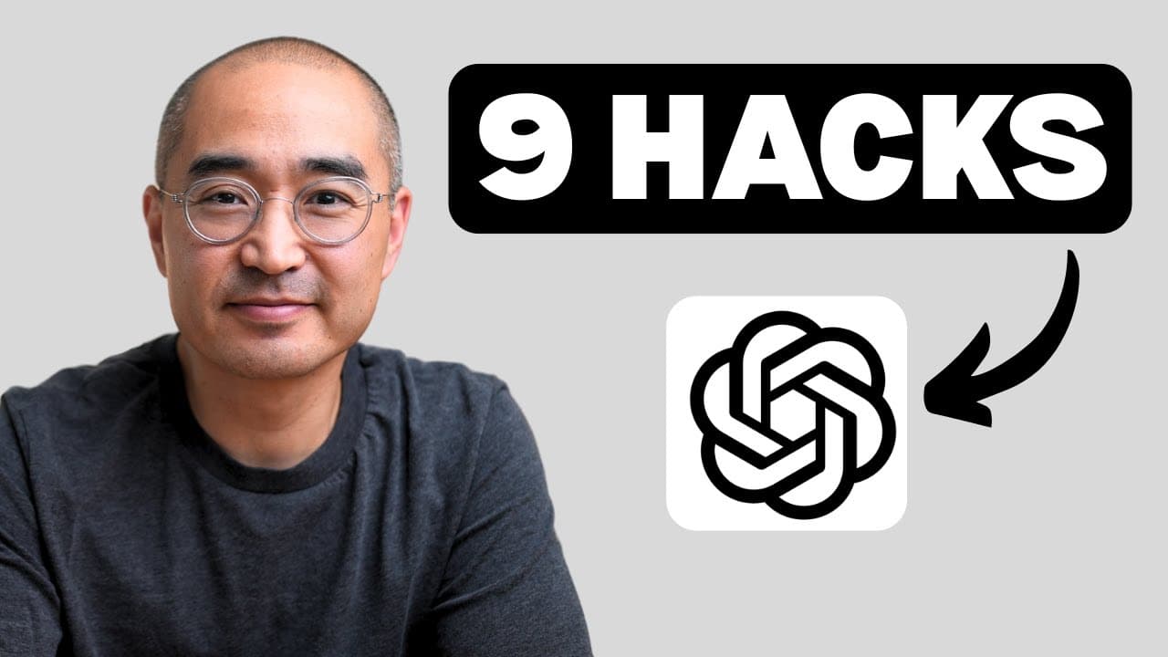 9 ChatGPT Hacks That Will Help You Become a PRO! (BONUS Apple Hack)